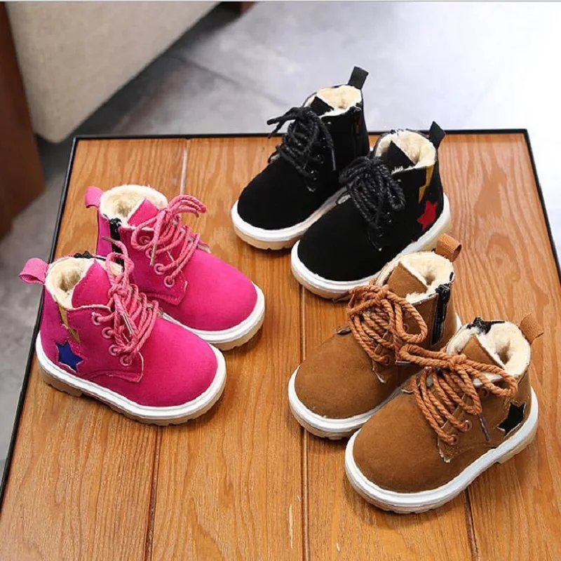 

20185020801 winter For both baby and baby, fleece and thicken uppers boys girls boots D01