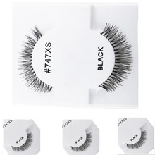 50 пар поперечных тонких толстых ресниц для глаз ручной работы, хлопчатобумажные стебли, накладные ресницы, естественно, короткий абзац, повседневный макияж, поддельные ресницы