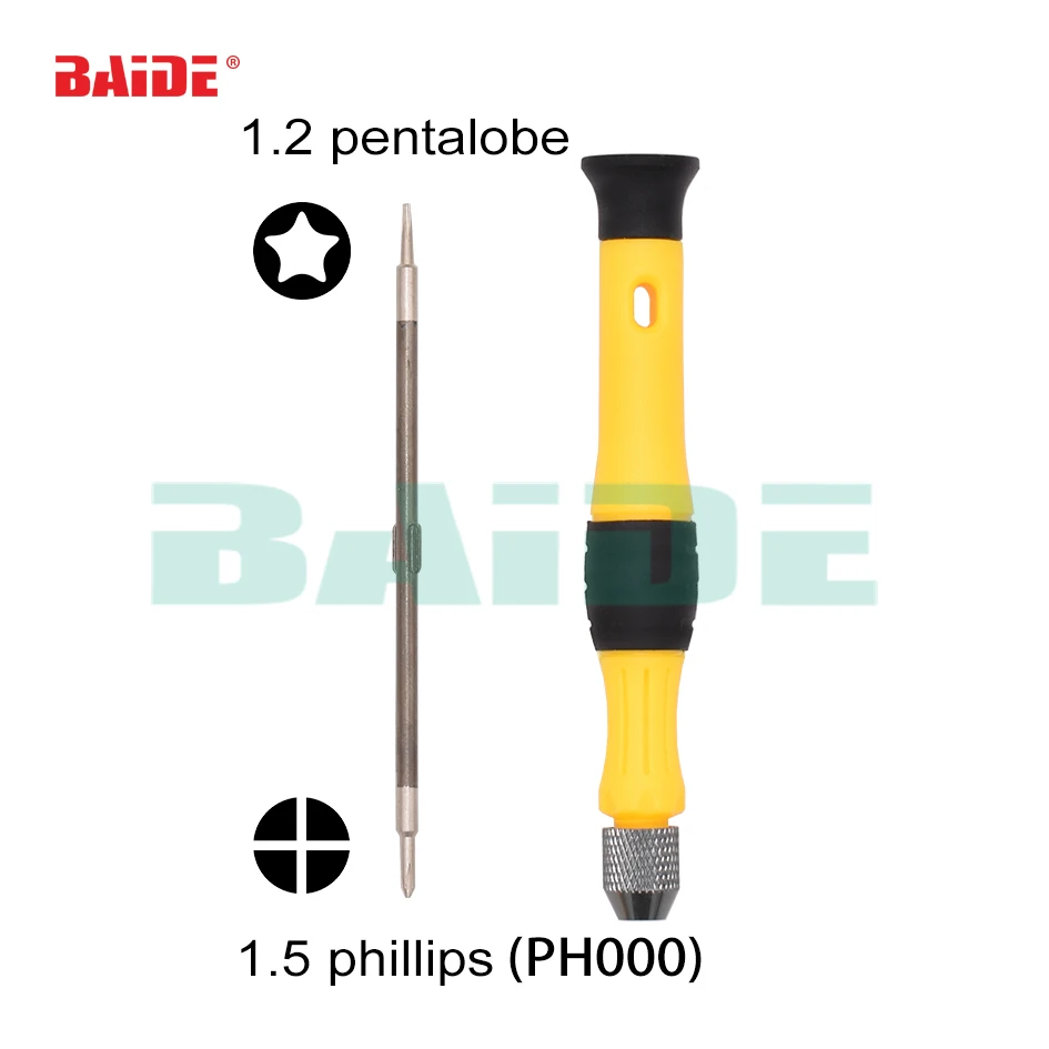 Двойной головки 2 в 1 Комбинации отвертка 1,5 Phillips PH00 PH000 0.6Y 0,8 1,2 Pentalobe винт drver для iPhone XS iPad