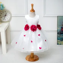 2-8Y De Noël filles fleur robe papillon princesse pour la fête de mariage âge taille 2 t 3 t 4 5 6 7 8 ans bébé à adolescente