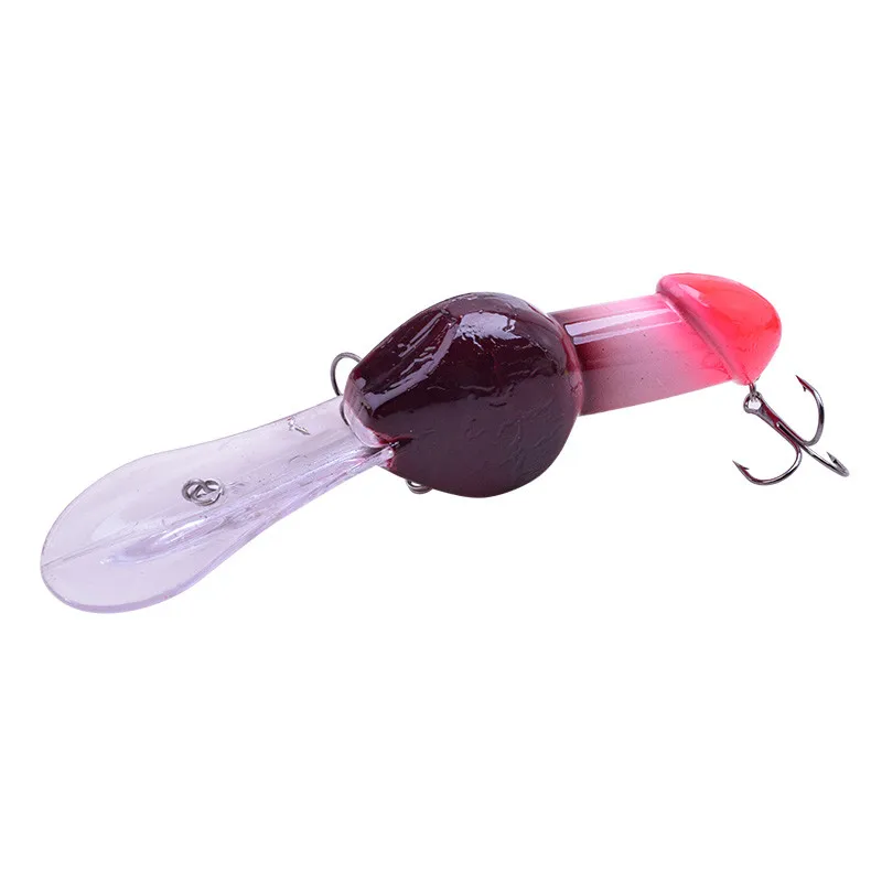  1 PCS New Model Fishing Bait Minnow 27g /13.5cm Penis Swimming Funny Rattles Spinning Bass Bass Wit