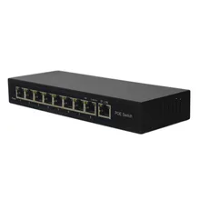 KF-S1OH-1TH-120 1 + 8 Порта 10/100 Мбит Коммутатор poe Сетевой Коммутатор Для IP Камеры POE Адаптер Сети Ethernet переключатель Черный
