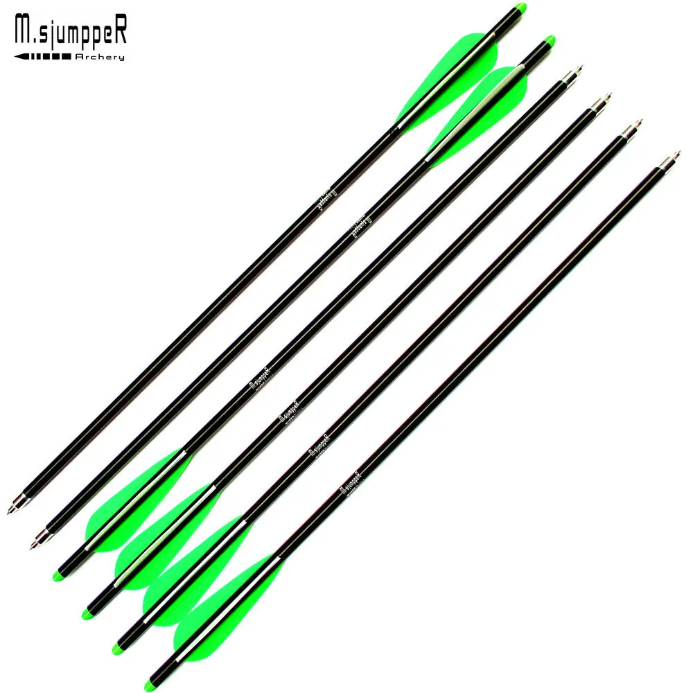 Archery Hunting Crossbow Bolts Aluminum Arrow Shaft 8.8mm O.D 16/18