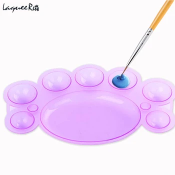 

High Quality Professional 1pcs Acrylic Powder Liquid Nail Tools Dish Color Mixing Nail Art Brush Makeup Palette Tools