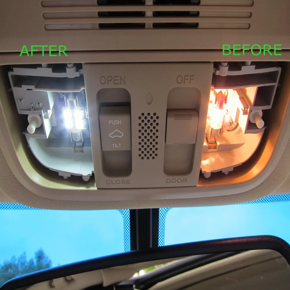 10 шт. Белый светодиодный автомобильные лампочки интерьер посылка комплект для 2007 2008 2009 2010 2011 2012 Acura RDX купол багажник шаг лампочка освещения подножки
