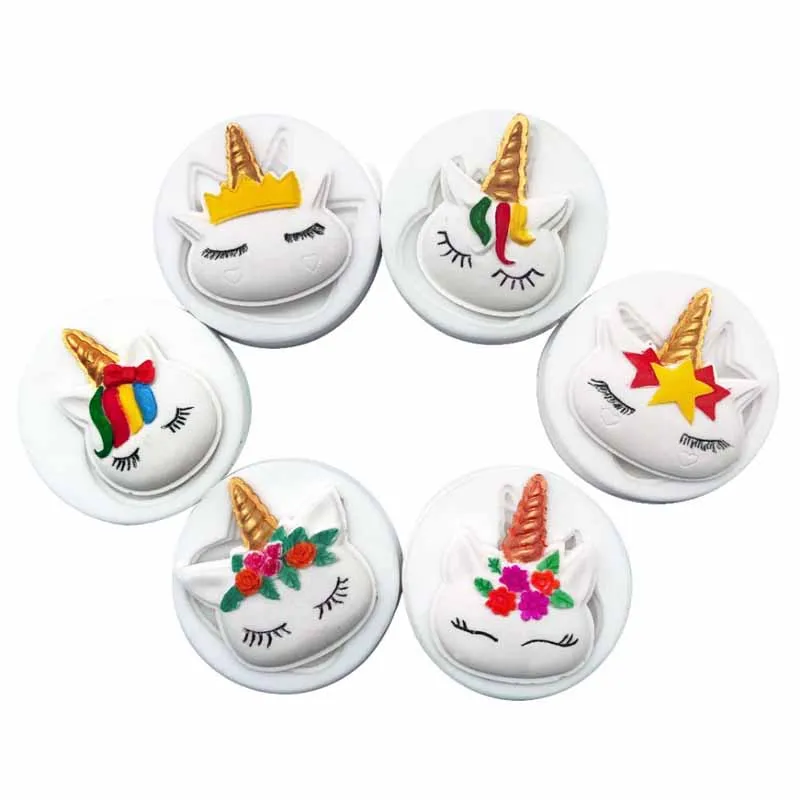 Sugarcraft Единорог силиконовые формы помадка украшения торта инструменты форма для