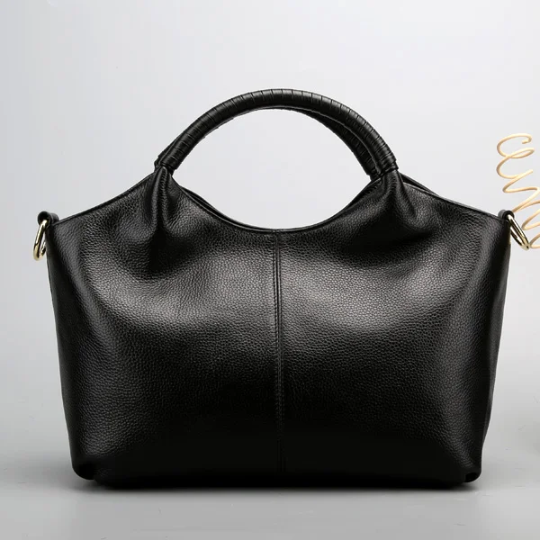 Новинка, женские сумки из натуральной кожи от известного бренда, женские повседневные сумки-мессенджеры, сумки через плечо, сумки через плечо - Цвет: Black