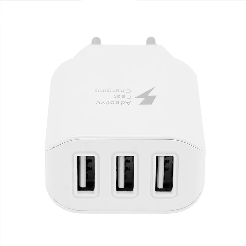 3USB зарядное устройство Quick Charge 3,0 5V 2A зарядное устройство для мобильного телефона для iPhone X XS XR 8 EU вилка Быстрая зарядка для samsung S10 S9 S8 huawei