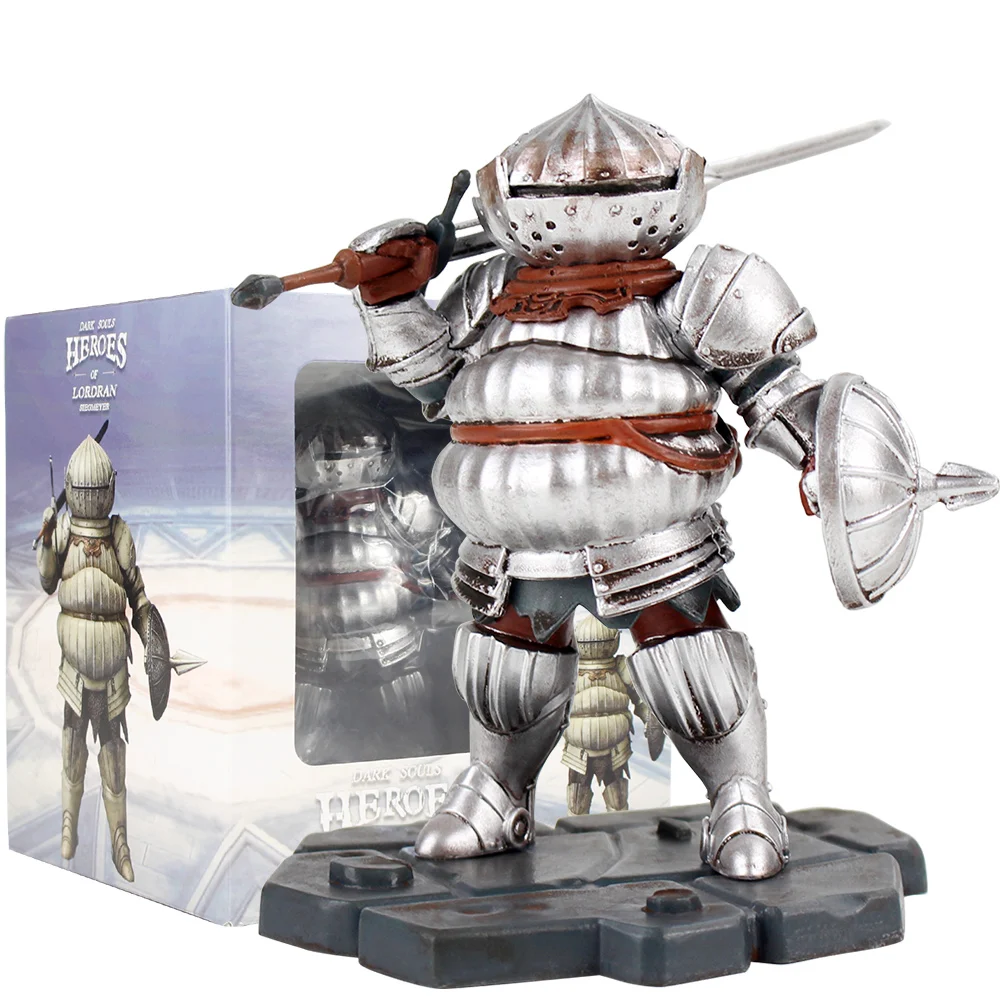 

10cm Dark Souls Action Figure Hero of Lordran Siegmeyer with Sword Shield Armored Knight Collectible Model Toys