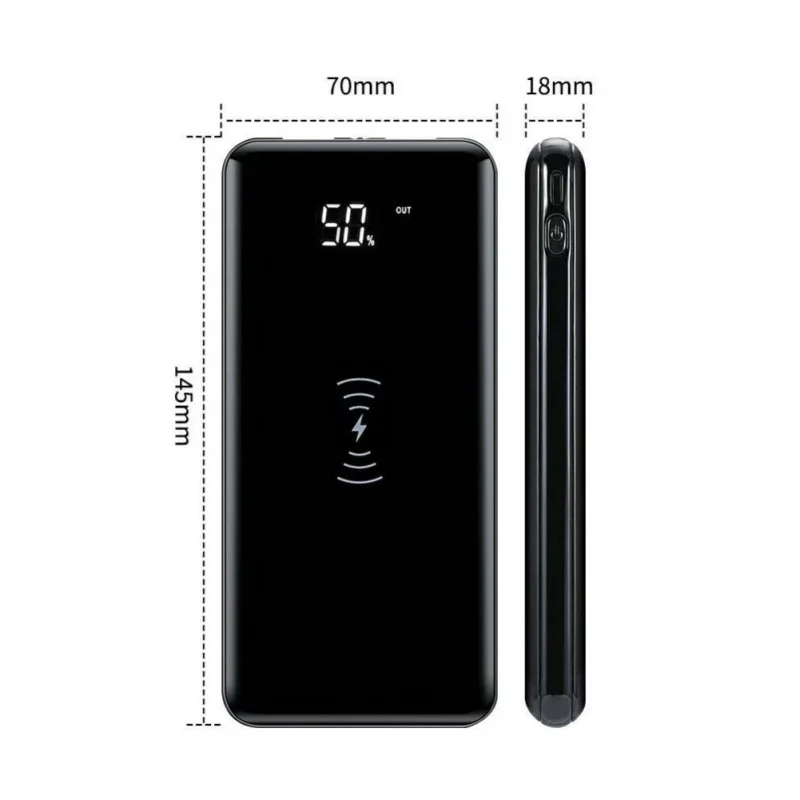 10000 мАч телефон банк питания Qi беспроводной зарядное устройство Подставка-книжка портативный аккумулятор для iPhone X XR XS Android S10 P30