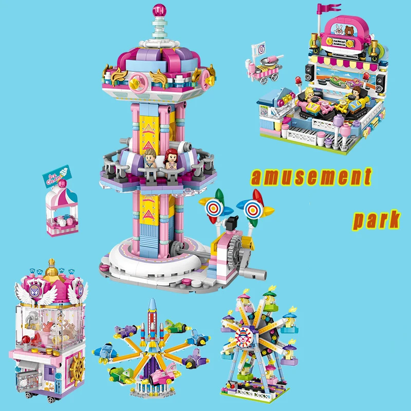 

DIY Mini Amusement Park Series Diamond Building Brick C1717 Puzzle Plastic Children's Assembled Educational Toys