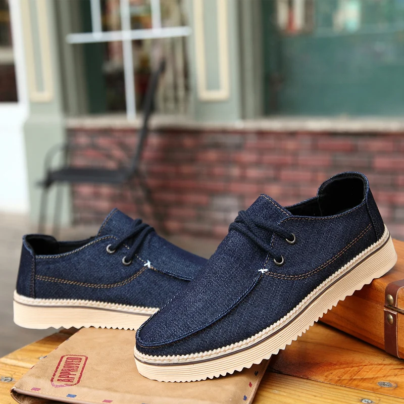 denim men casual shoes luxury brand espadrilles summer spring fashion sneakers  comfortable driving footwear canvas moccasins (6)