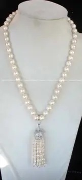 

FREE shipping> >>>> New Design Unique Aa Round Freshwater Pearl Necklace 18"