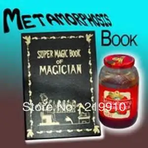 

Free shipping METAMORPHOSIS MAGIC BOOK Stage Magic , Magic Trick