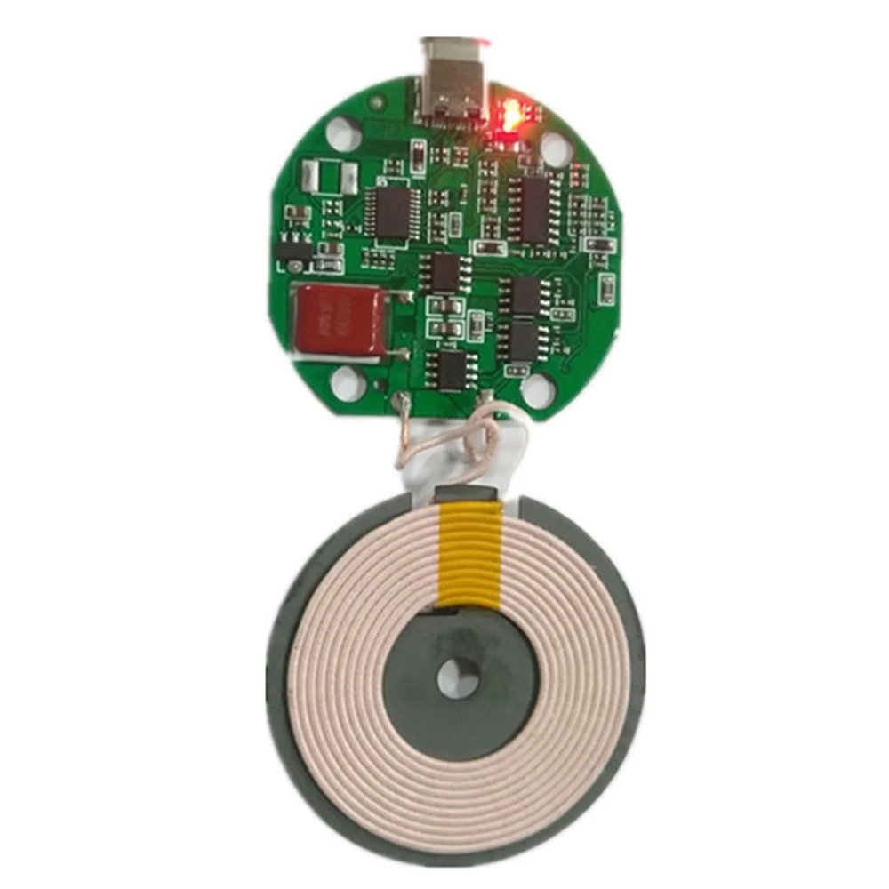 DC 9 В 2A 10 Вт type-C Qi Беспроводное зарядное устройство PCBA печатная плата с катушкой быстрой зарядки для iphone X XR XS Max для HUAWEI