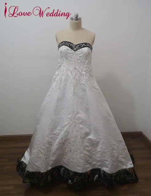 Camo Wedding Dresses with Lace