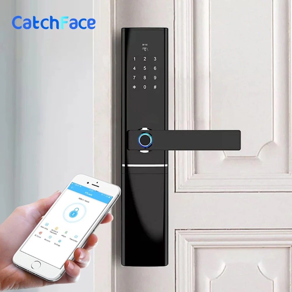 Биометрический электронный дверной замок отпечатков пальцев Kyeless Smart Digital Safe WiFi