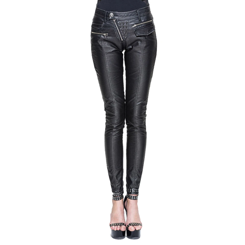 Punk Dell'unità di Elaborazione Pantaloni di Pelle per Le Donne Sexy Moto  Elastico Nero Pantaloni Lunghi Nero Lungo Skinny Pantaloni Della  Matita|pencil pants|pu leather pantspants for women - AliExpress