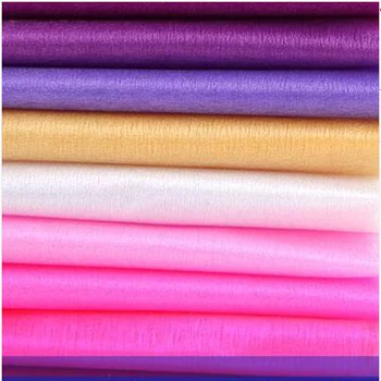 

1.5m*10m Wedding Sheer Mirror Organza Fabrics For Decoration Snow Crystal Shining Organza Fabric