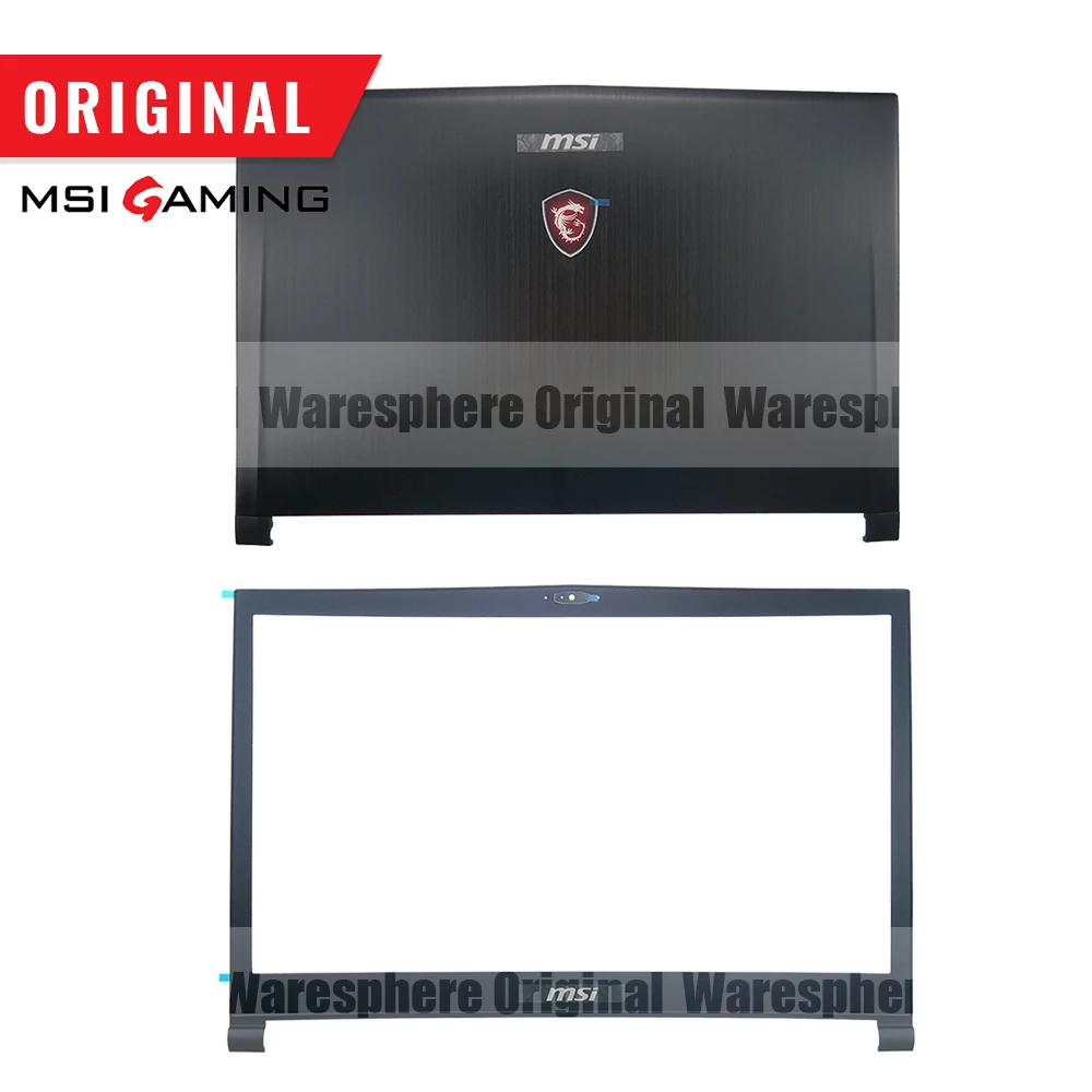 Скидка Новый и оригинальный ЖК задняя крышка передняя рамка для MSI GS73 GS73VR задняя крышка чехол черный 3077B5A213 3077B1A222