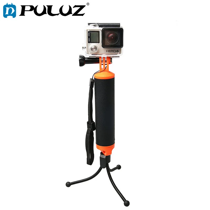 

PULUZ Floating Handle Grip with Tripod Holder & Adjustable Anti-lost Strap for GoPro Xiaoyi and Other Action Cameras