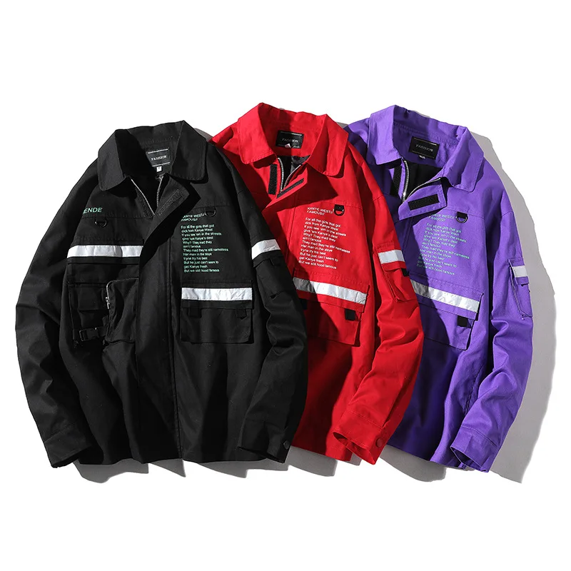 Black Fgkks purple Bomber Hop Manteau Survêtement Pour Hip Hommes Baseball Décontracté Mâle Blouson Marque 2019 De red Veste Automne Homme Mode SUqrSwB