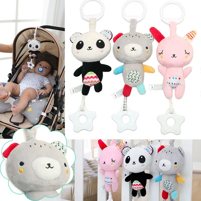 Baby Stroller Accessories Rattles Mobiles Trolley Educational Toys For Kids Plush Cars Hanging Bed Bells Carriage Dolls I0008 1