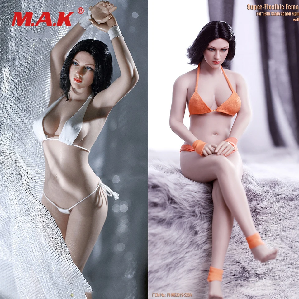 JIAOU DOLL 1//6 Asian Beauty L Bust Female Seamless Body Figure Fit Phicen Head
