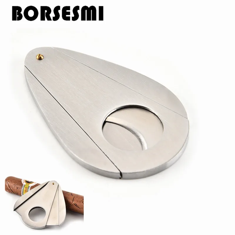 New stainless steel cigar scissors portable travel cigar cutter knife