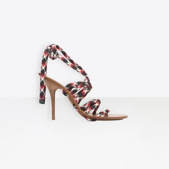 

Abesire 2019 The Latest Style Women Rope Cross-tied High Heels Ankle Strap Sandals Ladies Peep Toe Lace-up Dress Party Shoes