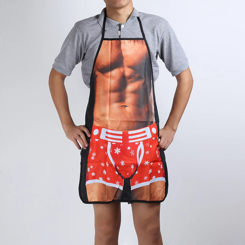 Funny Cooking Apron Sexy Kitchen Dinner Party Baking Aprons For Woman Man delantales BBQ Party Cartoon Apron delantal cocina