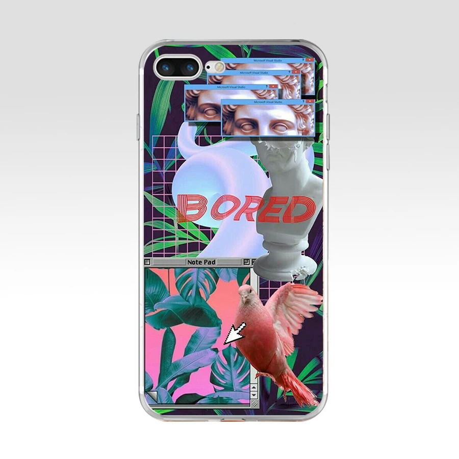 179FG эстетика Vaporwave мягкий силиконовый чехол из ТПУ для Apple Iphone 5 6 6s 7 8 plus x xr xs