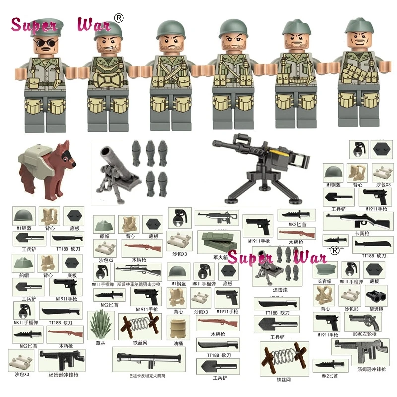 60pcs WW2 North Africa Campaign US 5th Infantry Division Army Collection Military building blocks bricks toys hobby for children baby-building-blocks : image 60pcs WW2 North Africa Campaign US 5th Infantry Division Army Collection Military building blocks bricks toys hobby for children baby-building-blocks