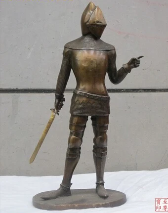 

004089 Greek Warrior Bronze Statue Sculpture Art Deco Armor warriors