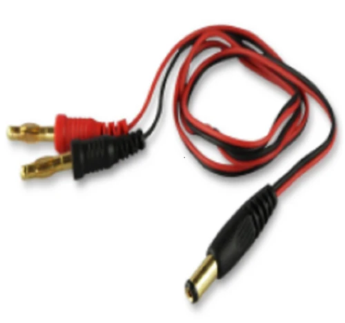 

30cm DC2.5 to 4mm Banana Plug Connector Adapter Battery RC Charge Cable 22AWG