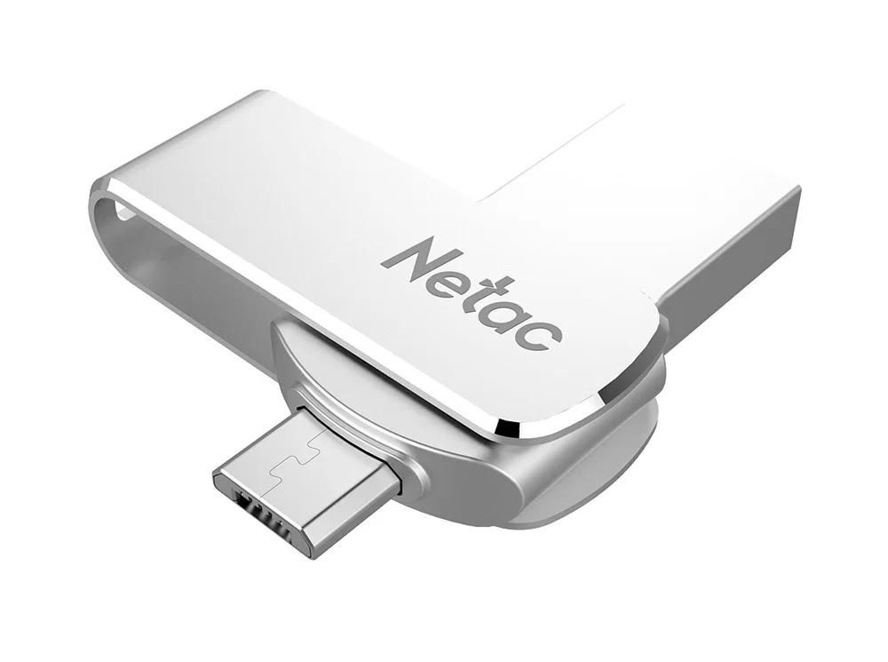 Netac U380 Micro USB флэш-накопитель 16 ГБ 32 ГБ 64 Гб OTG Android USB 3,0 флэш-диск серебристый 16 32 64 Гб SB3.0 Aluninum сплав флешки
