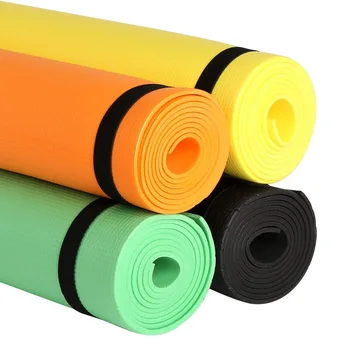 

4 Colors Thick Pad Fitness Fitness High Density Mat Carrying Pilates with Exercise Anti-Tear Mat Strap