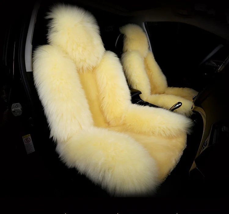 100% натуральный мех Австралийская овчина авто чехол для сиденья искусственная