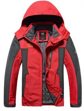 Новинка весны и осень удобрения XL флисовое пальто ветрозащитный водонепроницаемый теплый Открытый Восхождение куртки для рыбалки M - Цвет: Red