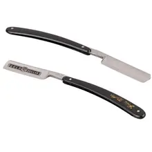 Золотой доллар 66 классический стали Прямые края Салон Парикмахерская бритва(черный+ серебро