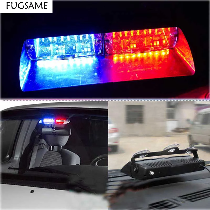 

High Power 96W Red Blue Amber White Signal S2 Viper Car Flash Led Strobe Light Security Fireman Police Window shield Warn Light