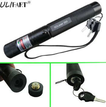 

ULIFART Green Laser Pointer Flashlight Burning Green Lazer Pen 303 532nm High Power Laser Pointer With Safe Key Drop Shipping