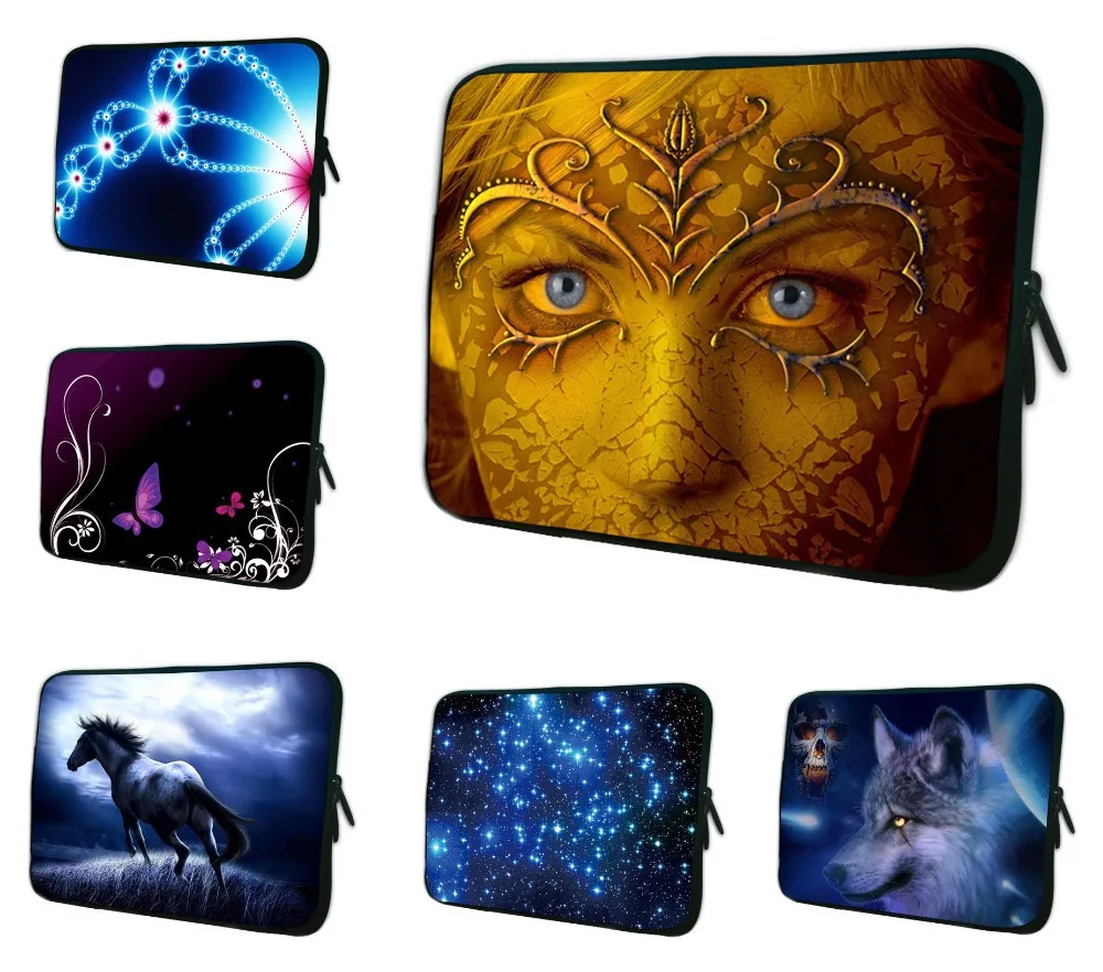 

15" Notebook Computer Bag For HP Pavilion G6 DV6 15.4" 15.6" Gold Mask Laptop Sleeve Case + Handle For Acer Dell HP Sony ASUS