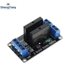 1 шт. Шэньян 2 Channel 5 В реле постоянного тока модуль твердотельные высокого уровня ССР AVR DSP для Arduino