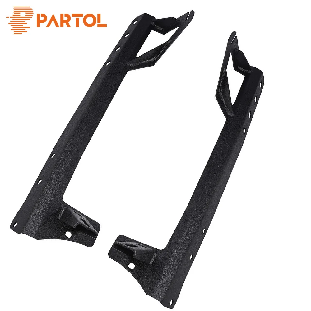 

Partol 52" Straight LED Solid Steel Light Bars Mounting Brackets Upper Windshield Mount Kits For Jeep Wrangler JK 2008 2009 2010