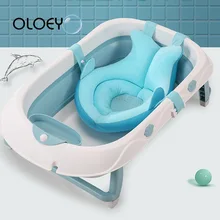 OLOEY коврик для ванной для новорожденных, нескользящий, для младенцев, для ванной, плавающая Подушка, для детского душа, портативная подушка для подушки, безопасная подушка для ванны, поддержка акулы