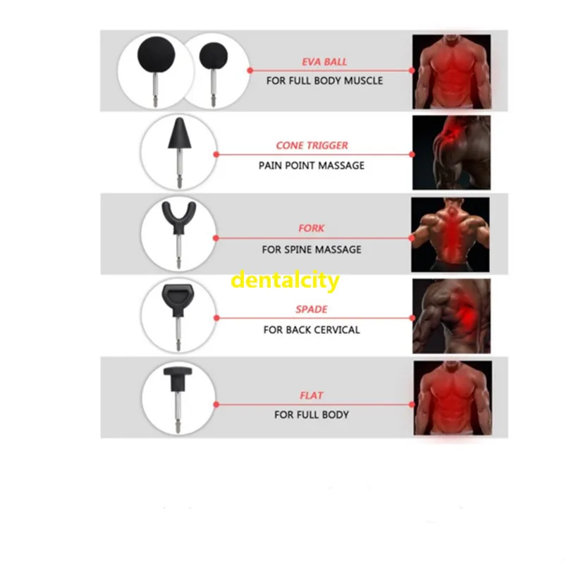 6 шт. мышечный релаксационный пистолет головки 75 мм насадки для бустера/Worx 540/Ryobi/Makita/Jigsaw тип электрические массажеры инструменты