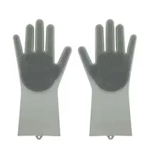 2 шт Волшебные силиконовые перчатки многоразовые Жаростойкие перчатки кухонные инструменты для многоцелевой кухни, спальни, ванной комнаты, ухода за домашними животными