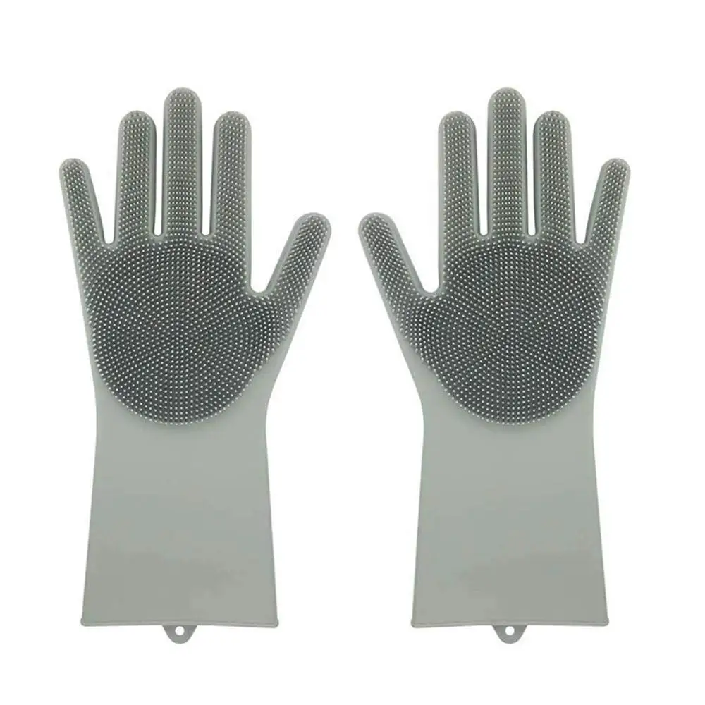 

2pcs Magic Silicone Gloves Reusable Dish Heat Resistant Gloves Kitchen Tool for Multipurpose Kitchen, Bed Room,Bathroom,Pet Care