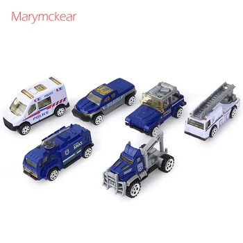 

6pcs/lot City Car Toy Alloy Car Models Mini Play Vehicles Toy Educational Playset for Boys Kids Gift Cool Car Model Diecast Toy